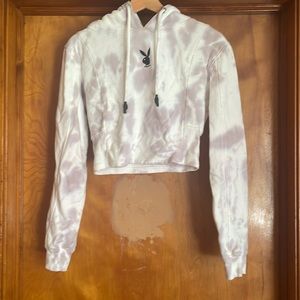 Playboy x Missguided Cropped Hoodie